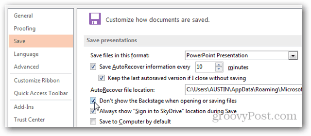 Brzo spremanje datoteka u sustavu Office 2013 i zaobilazni prikaz zaostataka