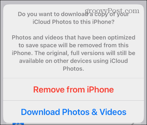 Brisanje fotografija iz iClouda