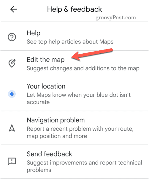 Uredite kartu u Google kartama