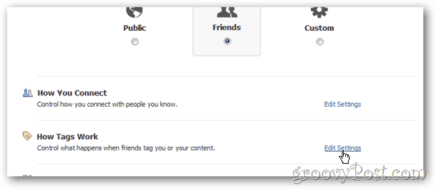 Facebook privatnost - konfigurirajte kako funkcioniraju oznake