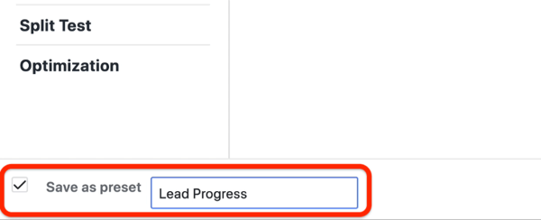 izradite prilagođeno izvješće o napretku potencijalnih klijenata u Facebook Ads Manageru, korak 4
