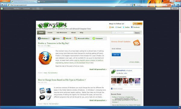 Firefox 4 novo korisničko sučelje i brzina