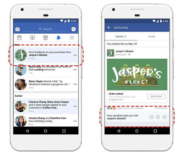 Facebook na svojoj nadzornoj ploči nedavnih aktivnosti pokreće novu opciju pregleda e-trgovine koja kupcima omogućuje povratne informacije o proizvodima koji se oglašavaju na Facebooku.