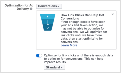 Facebook optimizacija za isporuku oglasa
