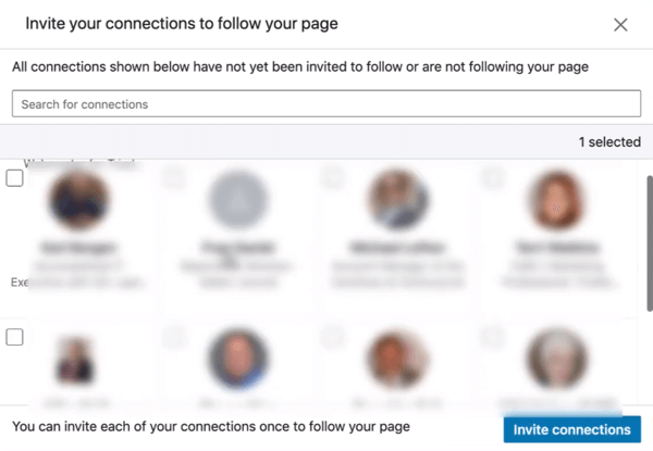 Pozovite veze da slijede vašu LinkedIn stranicu, korak 2.