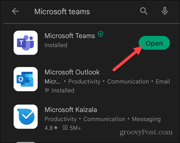 Kako instalirati Microsoft Teams na Android