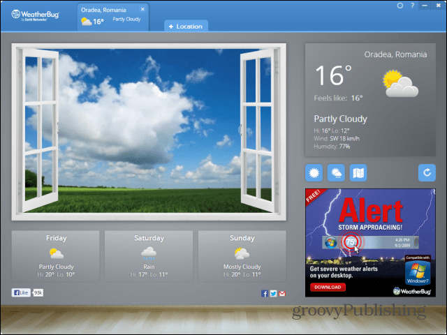 chrome aplikacije desktop weatherbug