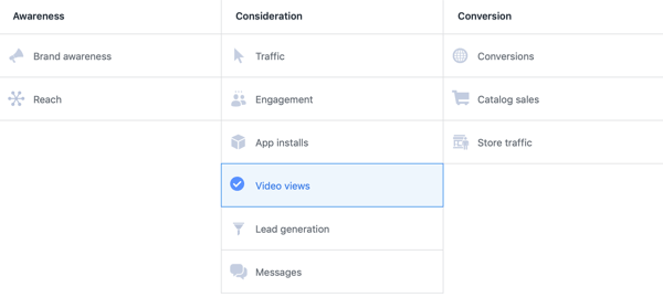 Facebook ThruPlay optimizacija za video oglase, korak 1.