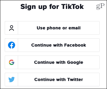 Prijavite se za TikTok na webu