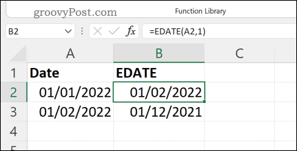 Daljnji primjeri formule EDATE u Excelu
