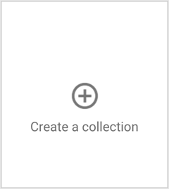 gumb za stvaranje google + kolekcije
