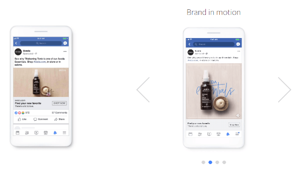 Facebook-ov Creative Shop je lansirao novi produkcijski pristup pod nazivom Create to Convert, Create okvir za dodavanje laganog pokreta nepokretnim slikama radi stvaranja uvjerljivijih i učinkovitijih oglasi s izravnim odgovorom.