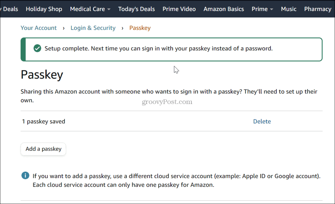 verifikacija Amazon pristupni ključ