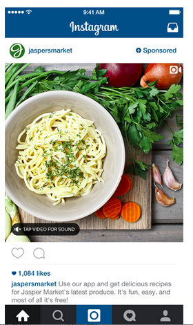 jaspersmarket instagram video oglas