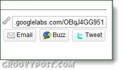 gumb za dijeljenje URL-a googlelabs