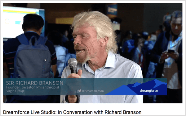 dreamforce primjer Richarda Bransona u intervjuu