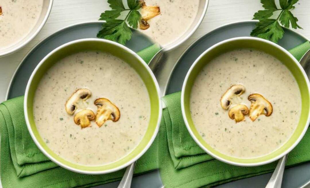 Recept za ukusnu kremastu juhu od gljiva od Güzide Mertcan! Ljekovita juha od gljiva
