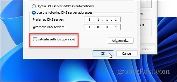 alternativna DNS upravljačka ploča