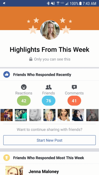 Facebook dijeli korisnički račun "Highlights" za odabrane osobne profile.