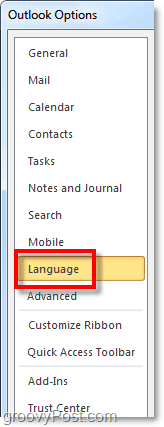 podesite mogućnosti jezika za Office 200