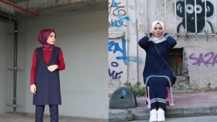 Mornarsko plava odjeća u odjeći hidžaba