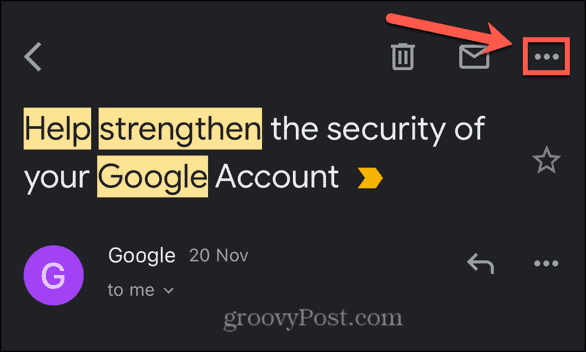 gmail ikona s tri točke