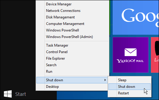 Ažuriranje sustava Windows 8.1 olakšava isključivanje