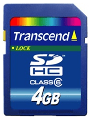 Transcend SDHC sigurnosna digitalna memorijska kartica velikog kapaciteta 4 GB