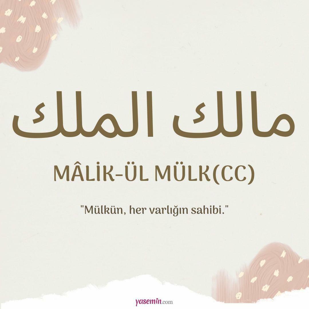 Što znači Malik-ul Mulk (c.c)?