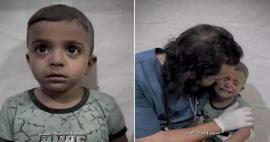Ovako je liječnik pokušavao smiriti palestinsko dijete koje se treslo od straha tijekom izraelskog napada