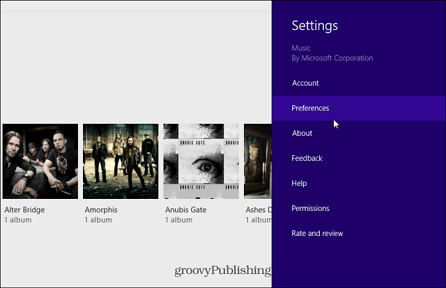 Postavke za Xbox Music