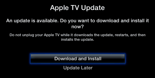 Ažurirajte Apple TV softver