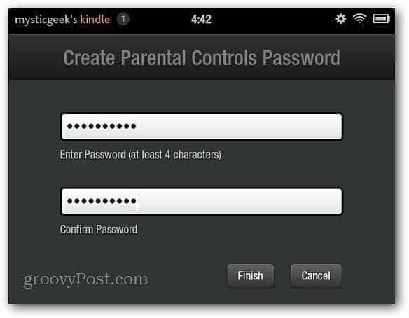 Kreirajte lozinku roditeljskog nadzora