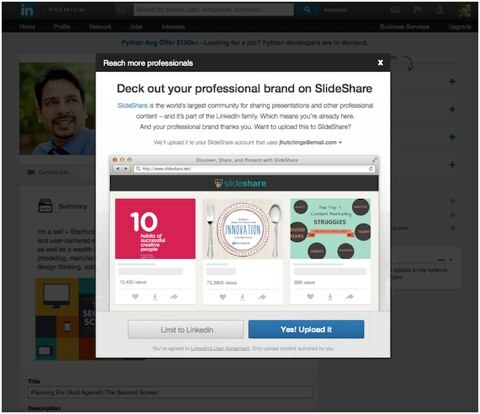 linkedin profesionalna marka na slideshare-u