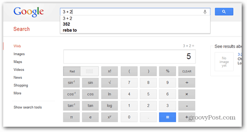 google znanstveni kalkulator glas je aktiviran