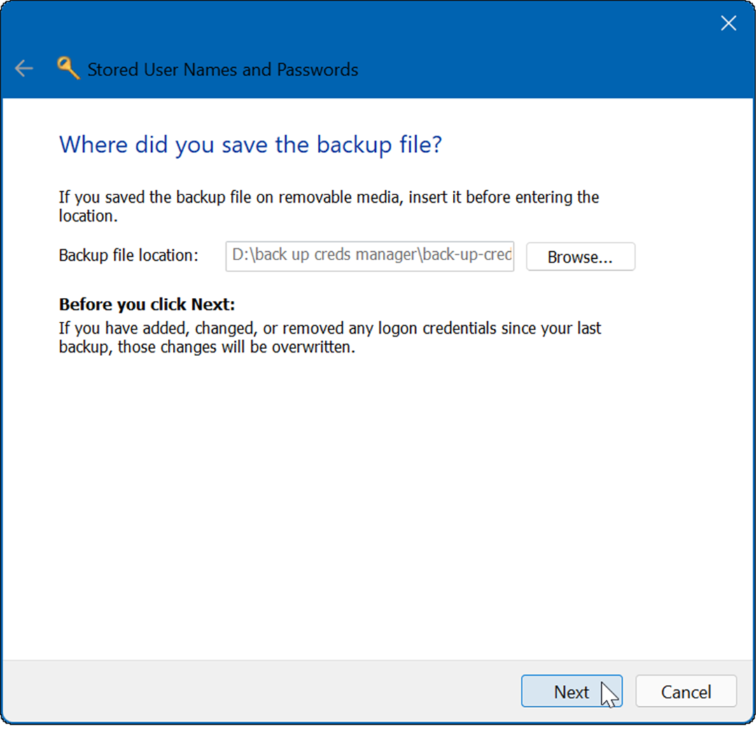 Kako koristiti Credential Manager u sustavu Windows 11