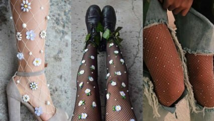 Moda od čarapa s perlama
