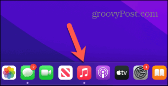 mac glazbena aplikacija u docku