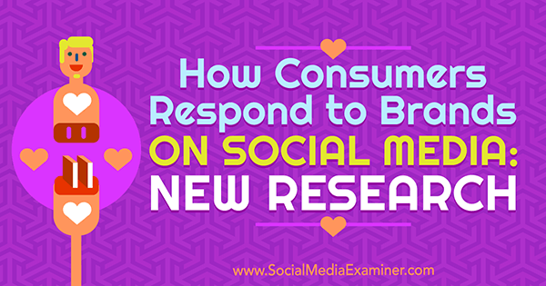 Kako potrošači reagiraju na marke na društvenim mrežama: Novo istraživanje Michelle Krasniak na ispitivaču društvenih medija.