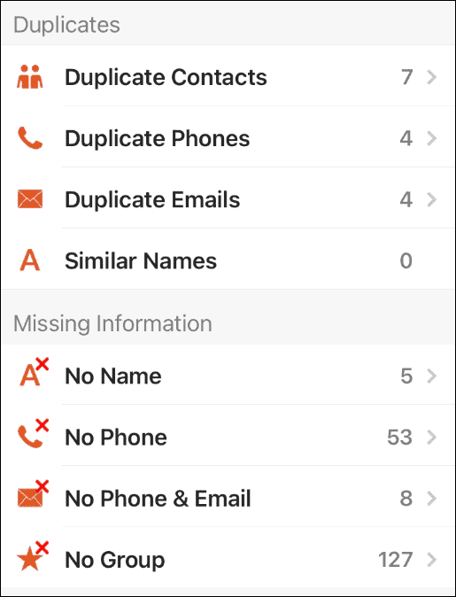 Contacts Pro brisanje dupliciranih kontakata na iPhoneu