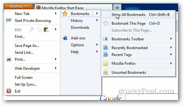 Kako vratiti izbrisane oznake u Mozilla Firefox