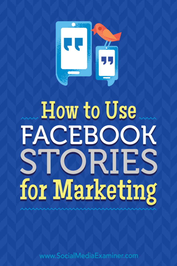 Kako koristiti Facebook priče za marketing Julia Bramble na ispitivaču društvenih mreža.