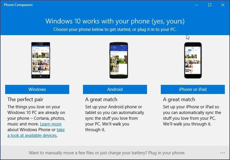 Kako koristiti aplikaciju New Phone Companion u sustavu Windows 10