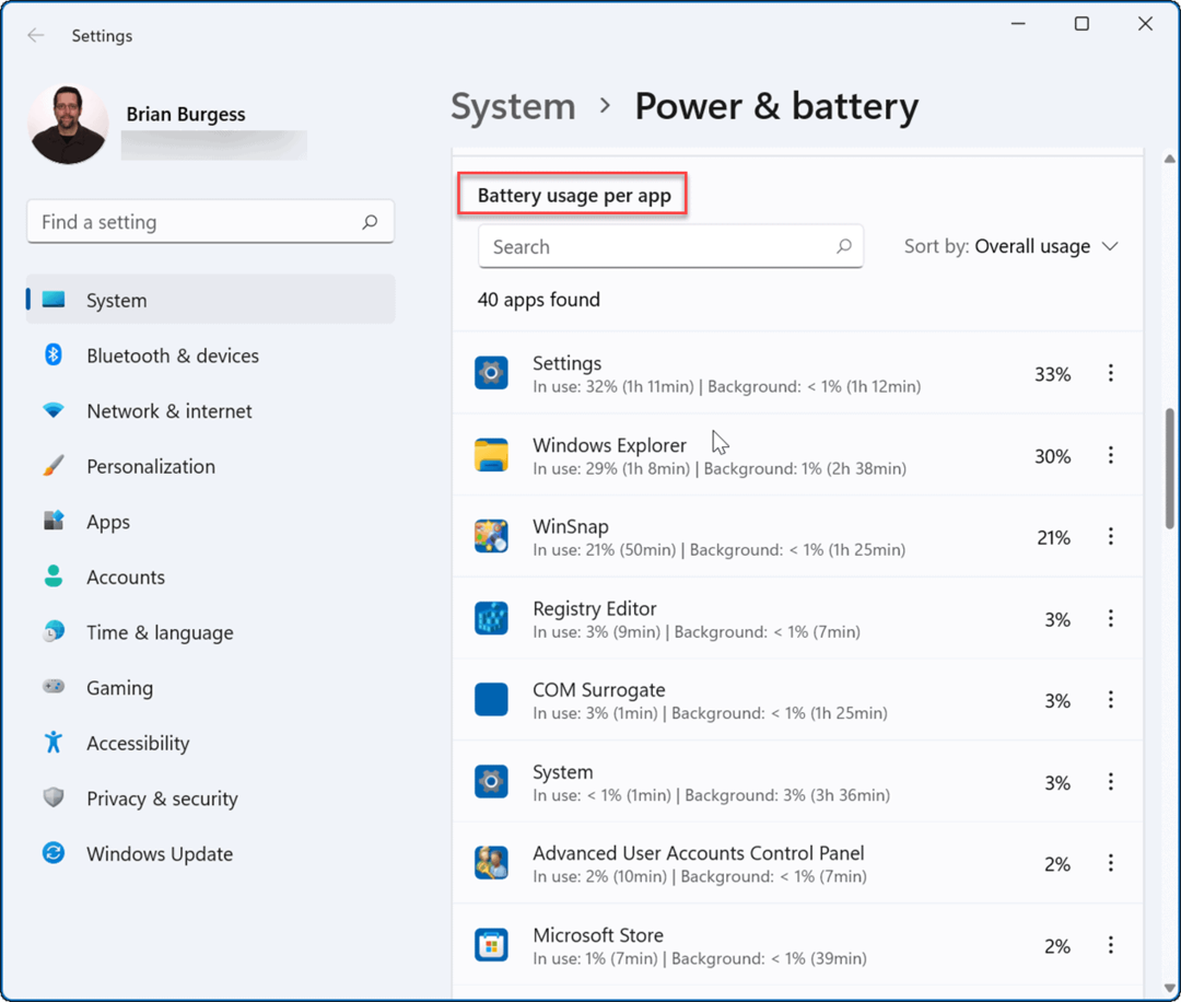 provjerite preostalo vrijeme baterije u sustavu Windows 11