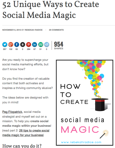 52 jedinstvena načina stvaranja magije društvenih medija