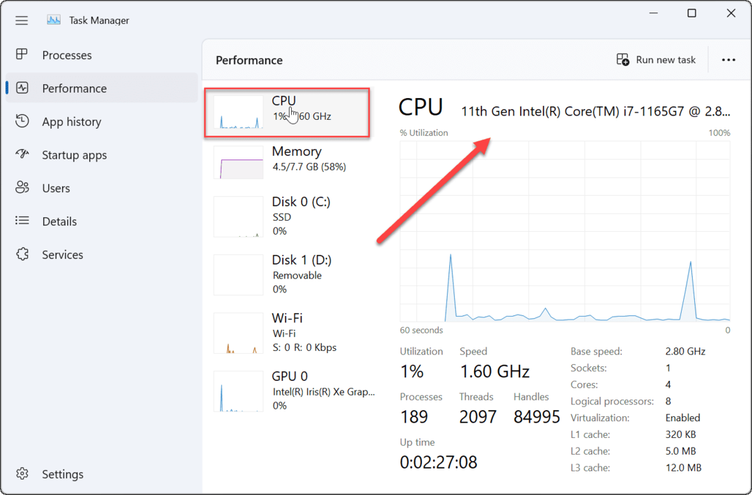 Pronađite svoju Intel CPU generaciju na Windows 11