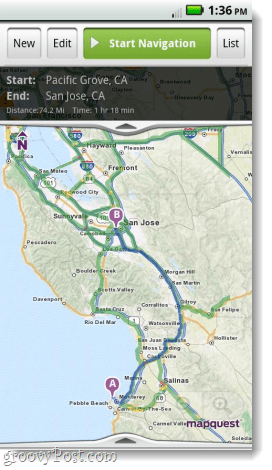 Mapquest za android navigaciju aplikacije