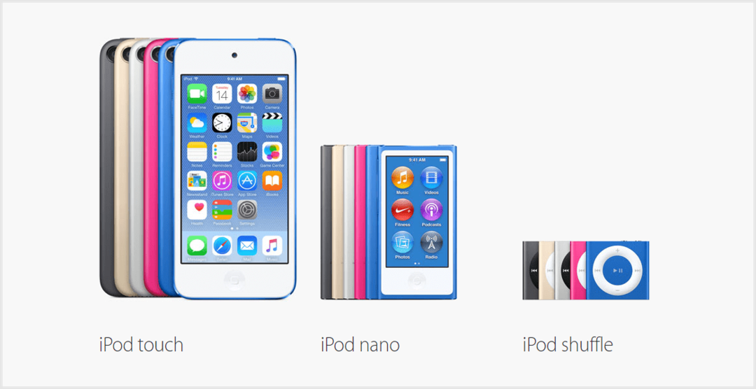 Danas je najavljena nova Appleova iPodova linija