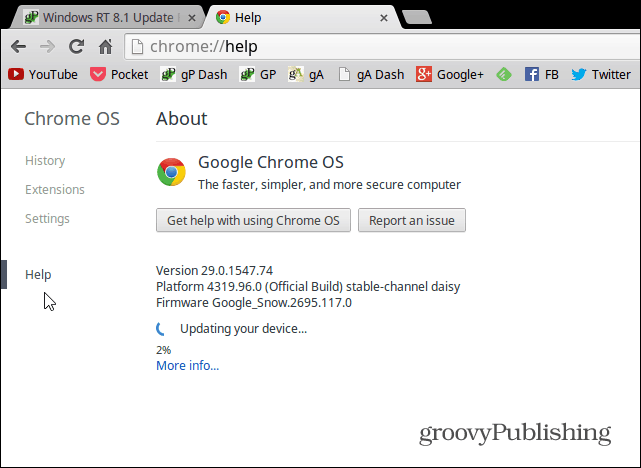 Kako ručno ažurirati Google Chromebook