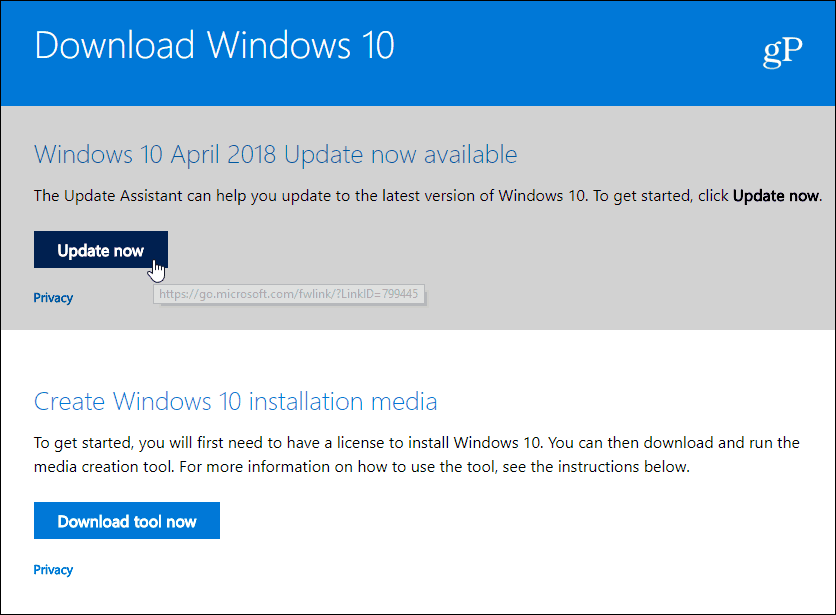 Preuzmite Windows 10 April 2018 Update